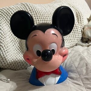 Disney Mickey Mouse Bust Bank 1971  - vintage